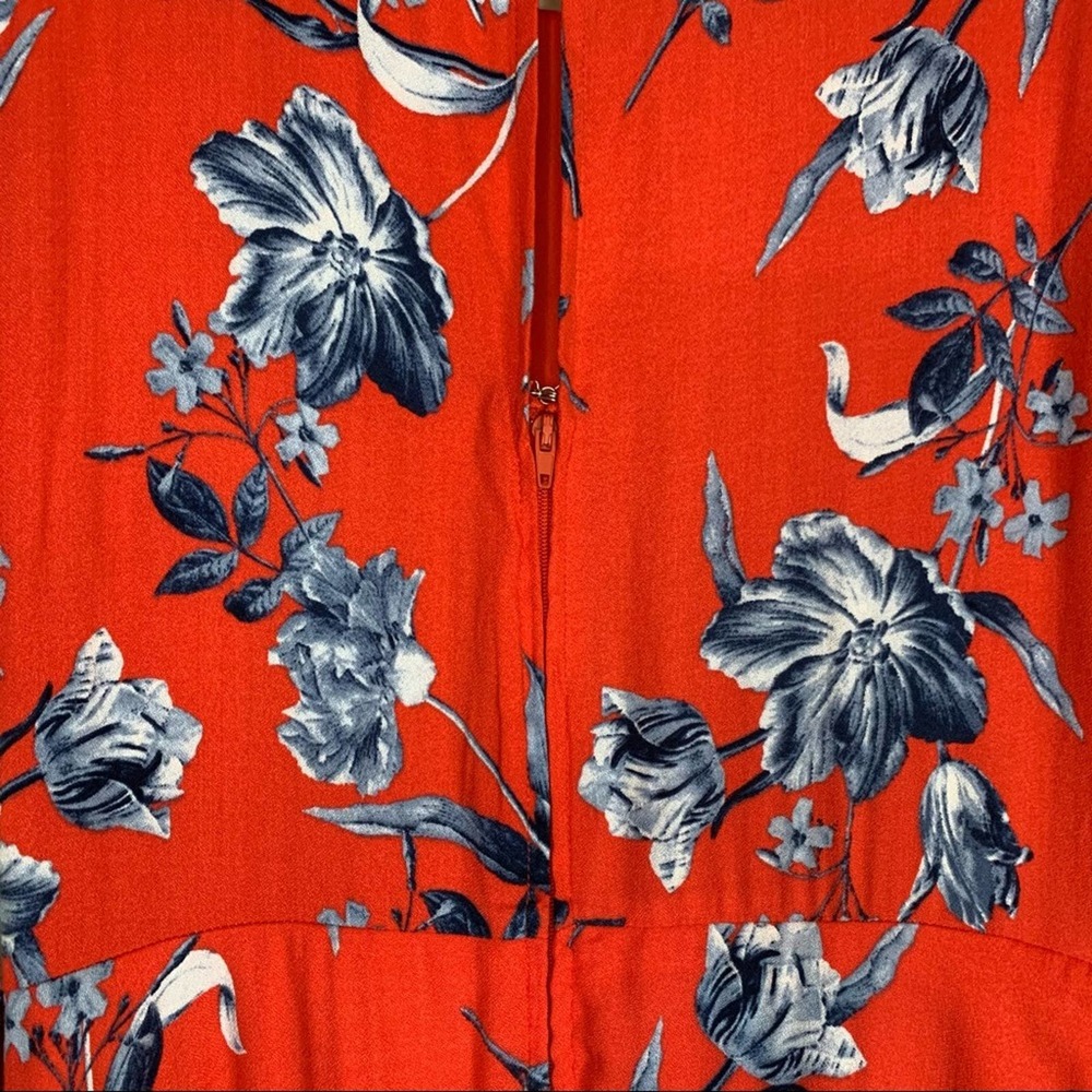Altar’d State Red floral long sleeve Fit and Flare Dress Womens Size XS - Picture 8 of 12